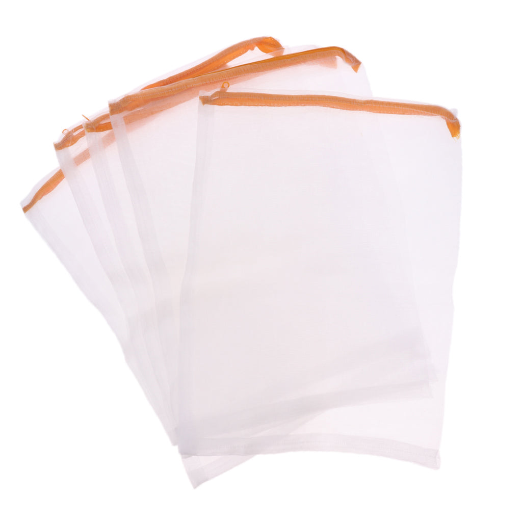 5pcs Aquarium Mesh Media Filter Bag Fish Tank Net Bag White - 44x32.5cm