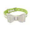 Adjustable Pet Puppy Dog Collar Safety Neck Buckle Strap Green - M