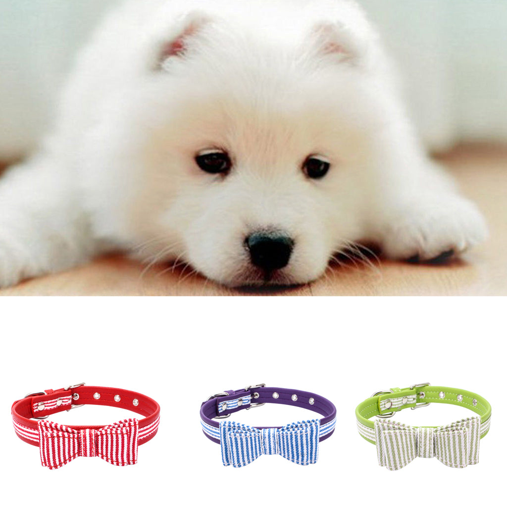 Adjustable Pet Puppy Dog Collar Safety Neck Buckle Strap Red - M