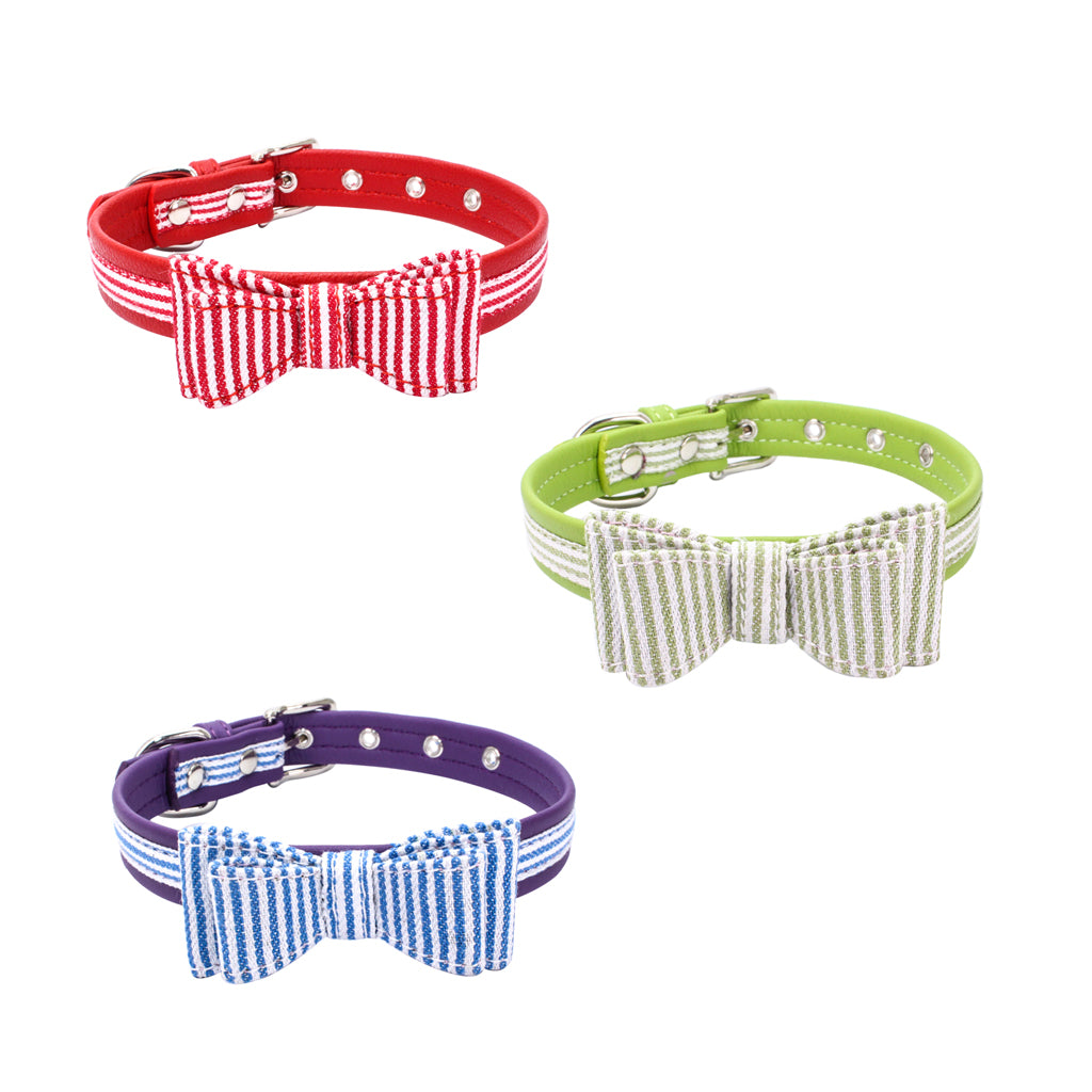 Adjustable Pet Puppy Dog Collar Safety Neck Buckle Strap Red - M