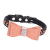 Adjustable Pet Puppy Dog Collar Safety Neck Buckle Strap 3Colors Brown - M