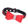 Adjustable Pet Puppy Dog Collar Safety Neck Buckle Strap 3Colors Red - M