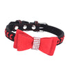 Adjustable Pet Puppy Dog Collar Safety Neck Buckle Strap 3Colors Red - M