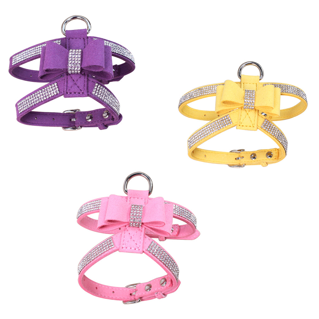 Puppy Adjustable Chest Strap Belt Harness Dog Walking Vest Harness  Purple M