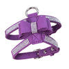 Puppy Adjustable Chest Strap Belt Harness Dog Walking Vest Harness  Purple M