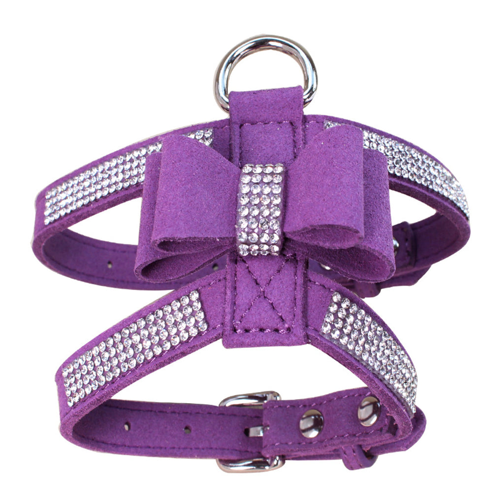 Puppy Adjustable Chest Strap Belt Harness Dog Walking Vest Harness  Purple M