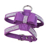 Puppy Adjustable Chest Strap Belt Harness Dog Walking Vest Harness  Purple M