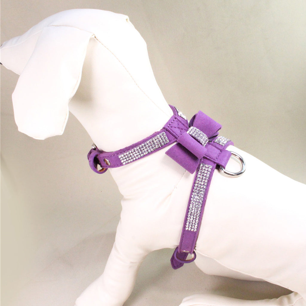 Puppy Adjustable Chest Strap Belt Harness Dog Walking Vest Harness  Purple M