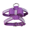 Puppy Adjustable Chest Strap Belt Harness Dog Walking Vest Harness  Purple M