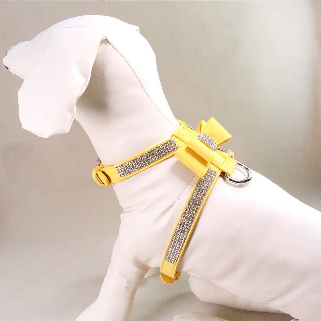 Puppy Adjustable Chest Strap Belt Harness Dog Walking Vest Harness  Yellow M