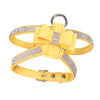 Puppy Adjustable Chest Strap Belt Harness Dog Walking Vest Harness  Yellow M