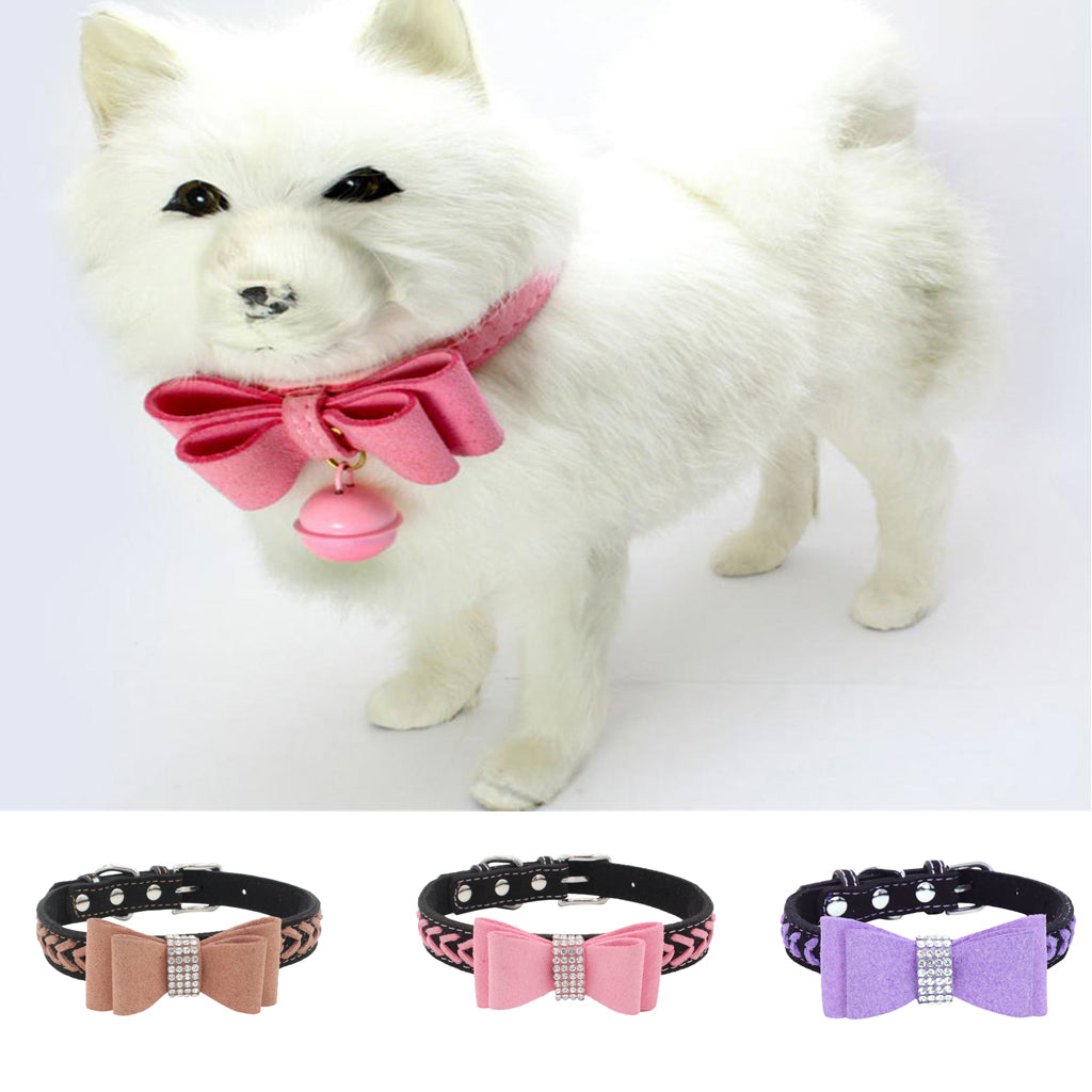 Adjustable Pet Puppy Dog Collar Safety Neck Buckle Strap 3Colors Brown - S