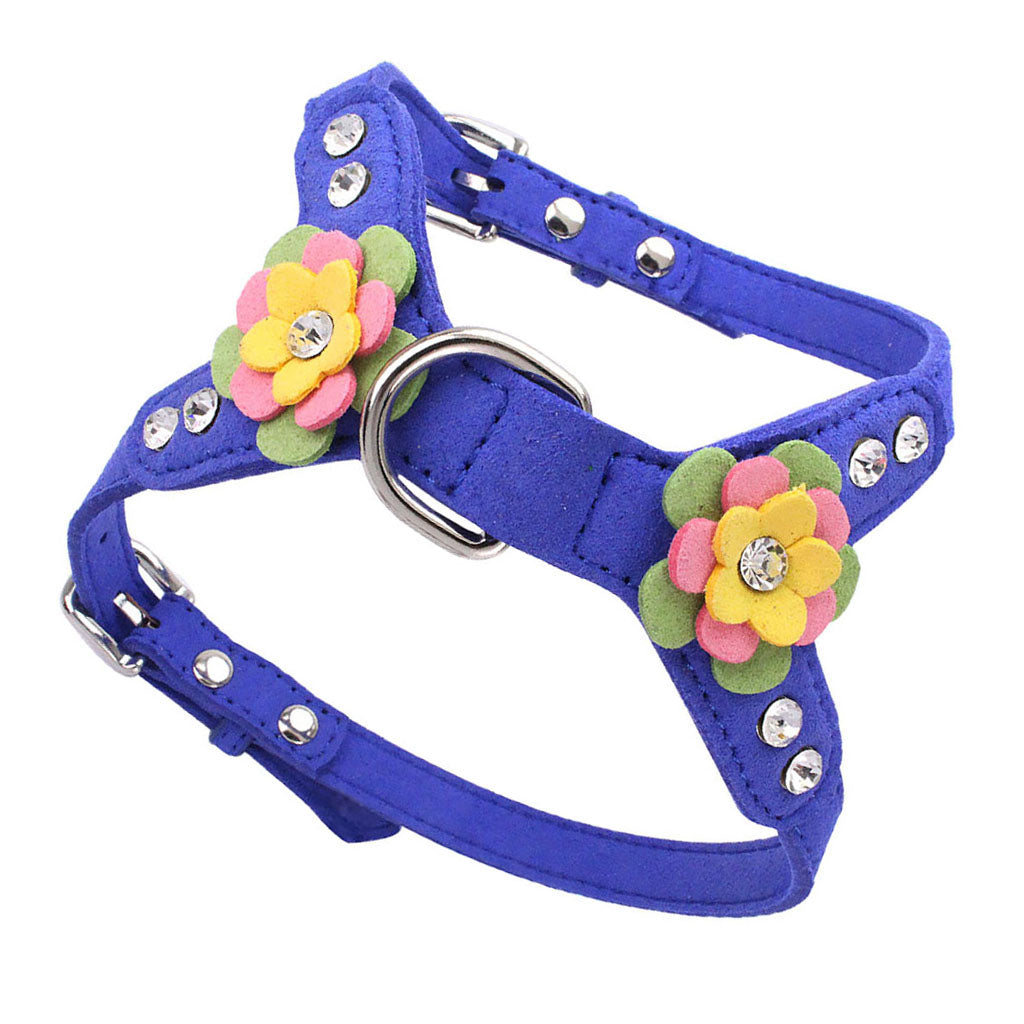 Pet Control Harness for Dog Cat Walk Collar Safety Strap Vest Deep Blue M