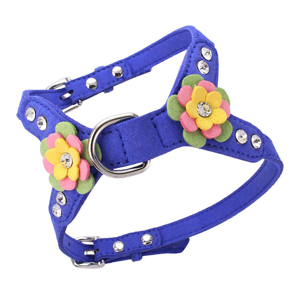 Pet Control Harness for Dog Cat Walk Collar Safety Strap Vest Deep Blue M