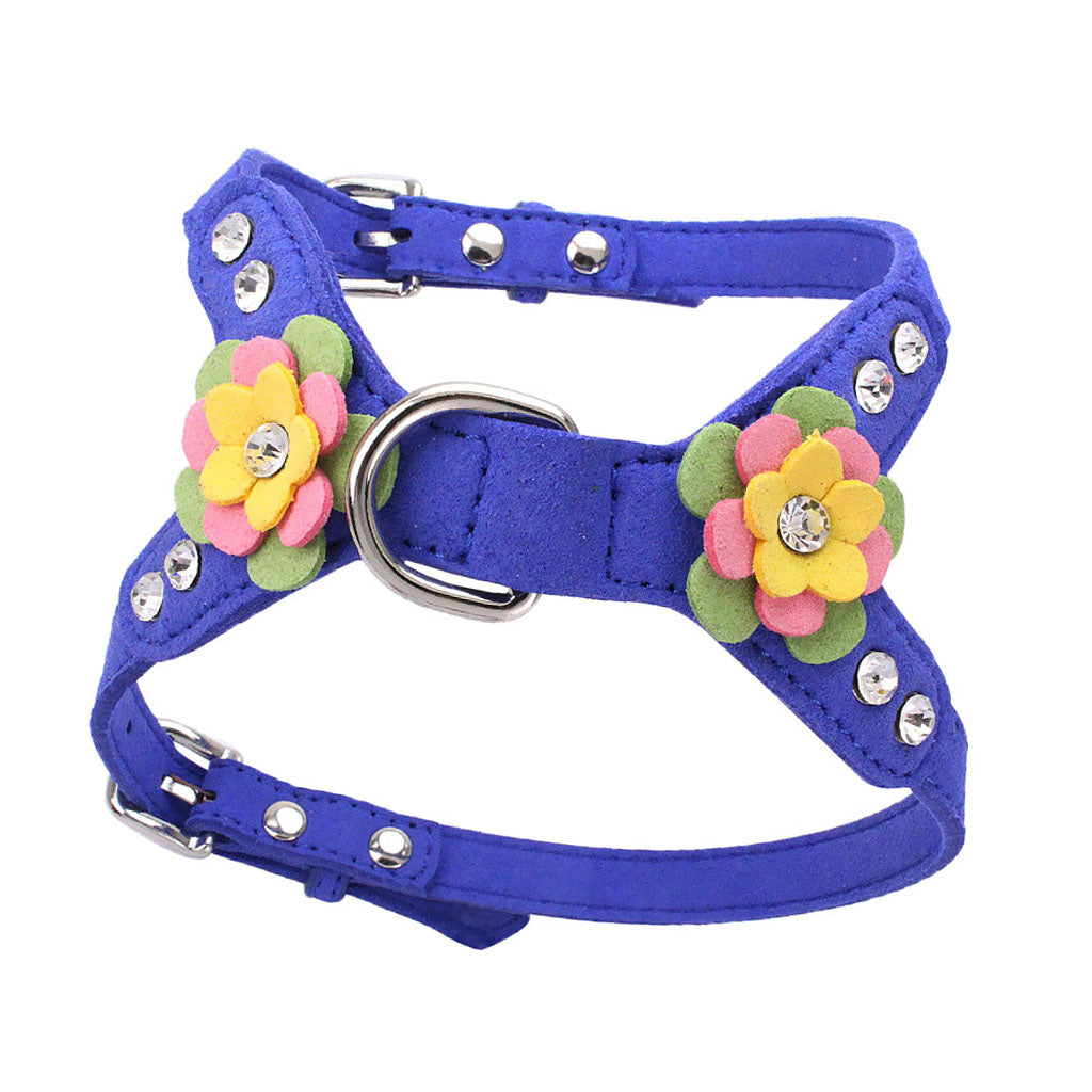 Pet Control Harness for Dog Cat Walk Collar Safety Strap Vest Deep Blue M