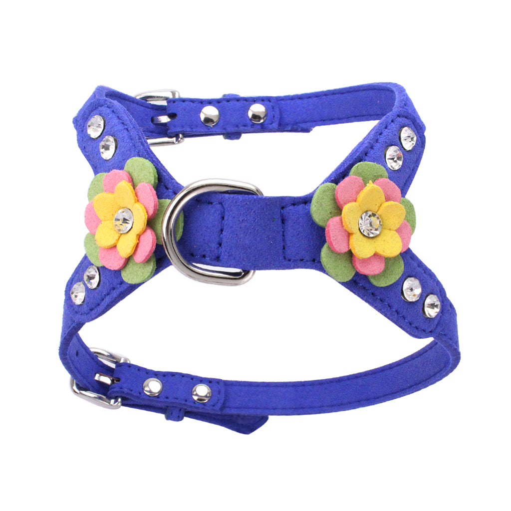 Pet Control Harness for Dog Cat Walk Collar Safety Strap Vest Deep Blue M