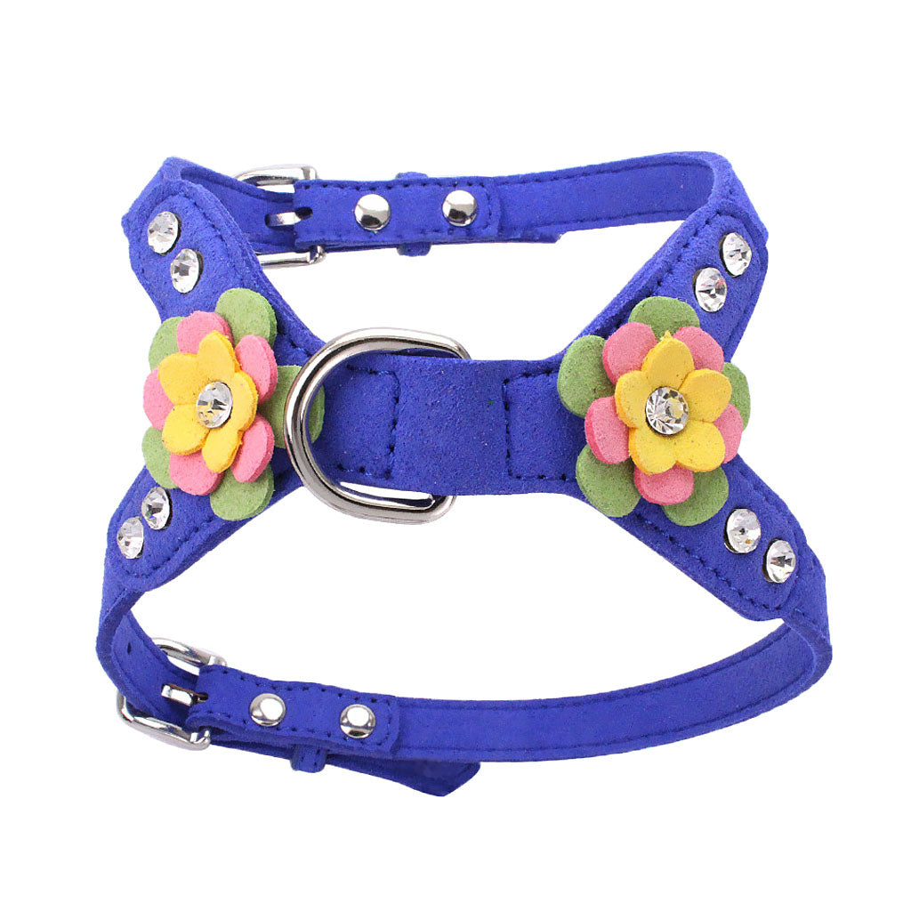 Pet Control Harness for Dog Cat Walk Collar Safety Strap Vest Deep Blue M