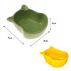 Small Ceramic Bowl Pet Hamster Rabbit Corner Feeder Feeding Bowl Dish Yellow