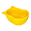 Small Ceramic Bowl Pet Hamster Rabbit Corner Feeder Feeding Bowl Dish Yellow