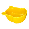 Small Ceramic Bowl Pet Hamster Rabbit Corner Feeder Feeding Bowl Dish Yellow