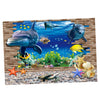 PVC Aquarium Adhesive Background Sticker Fish Tank Decor Underwater World S