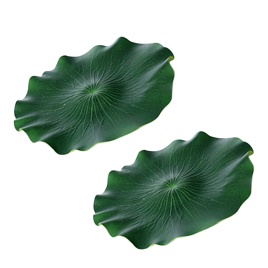 2xArtificial Aquatic Water Grass Fish Tank Aqua Landscape Lotus Decor 40CM