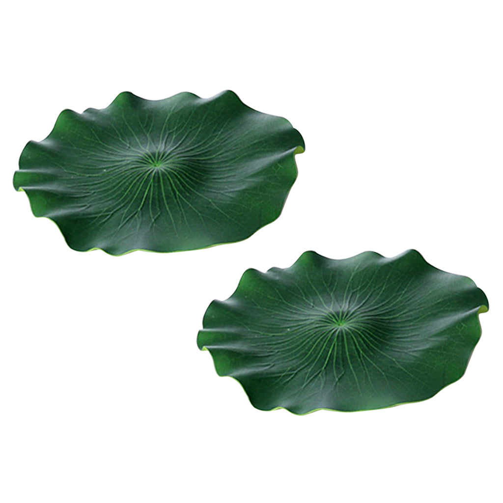 2xArtificial Aquatic Water Grass Fish Tank Aqua Landscape Lotus Decor 40CM