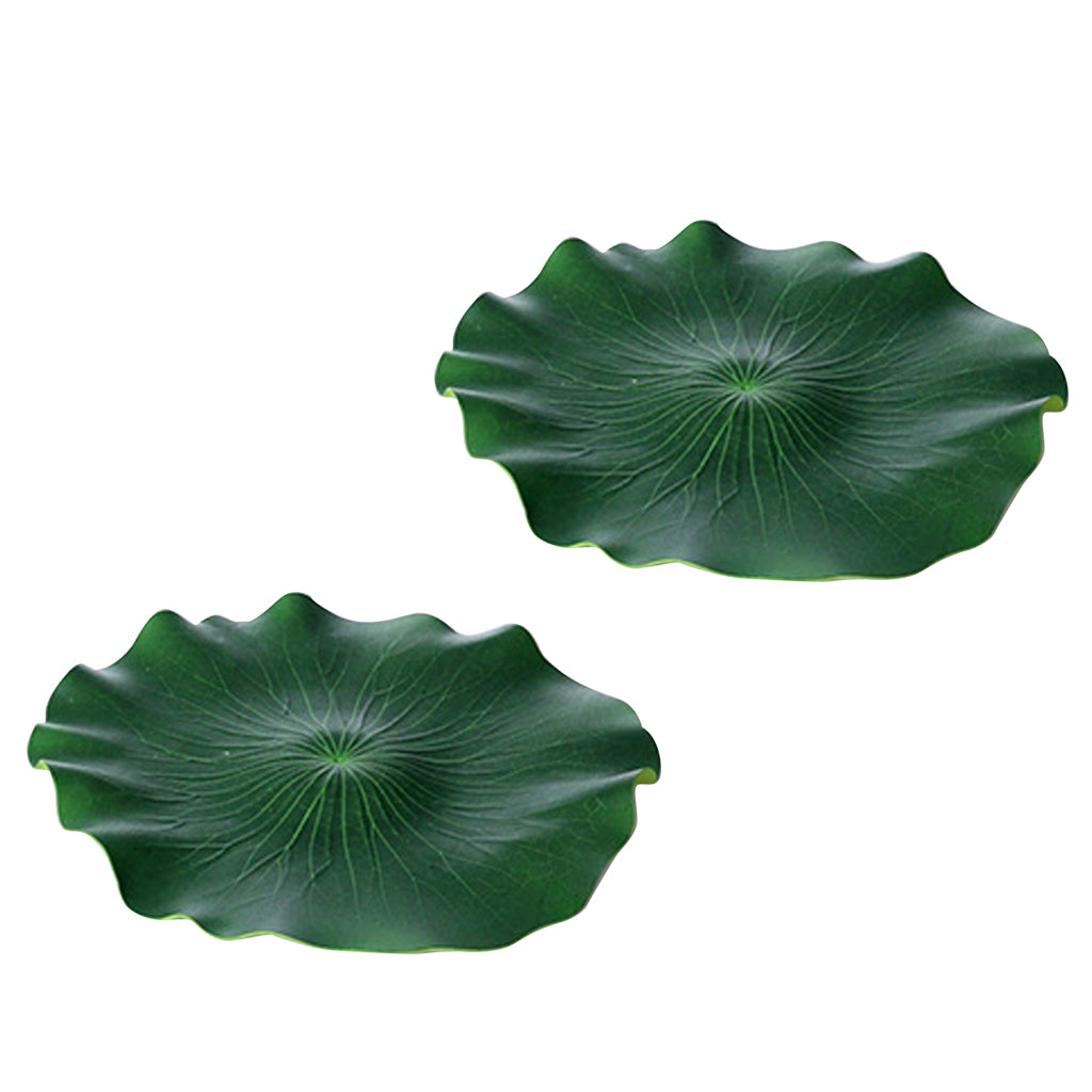 2xArtificial Aquatic Water Grass Fish Tank Aqua Landscape Lotus Decor 40CM