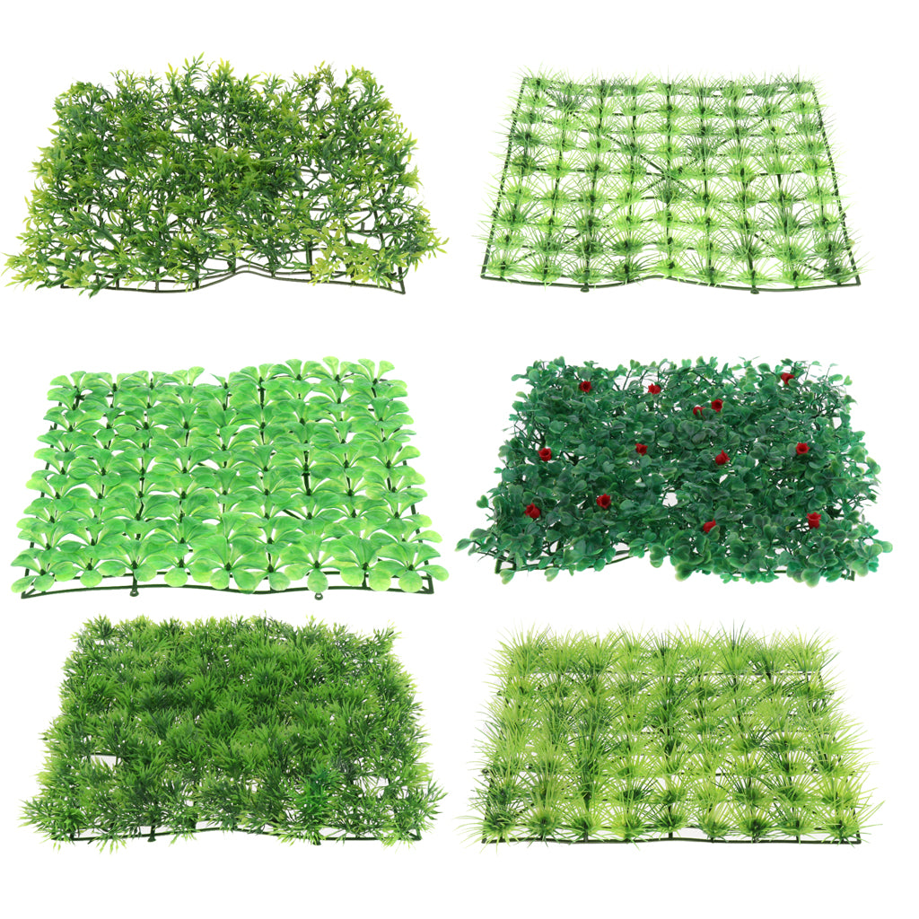 2pcs Green Artificial Aquatic Plant Grass Fish Tank Aquarium Ornament Type 4