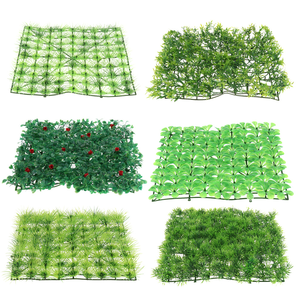 2pcs Green Artificial Aquatic Plant Grass Fish Tank Aquarium Ornament Type 5