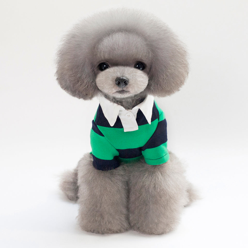 Attractive Pet Dog Sports Hoodie Puppy Sweater Dog Sweatshirt Green - XL