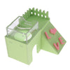 3 in 1 Hamster House Squirrel Sleeping Nest Bed Ladder Toy Feeder Bowl Green