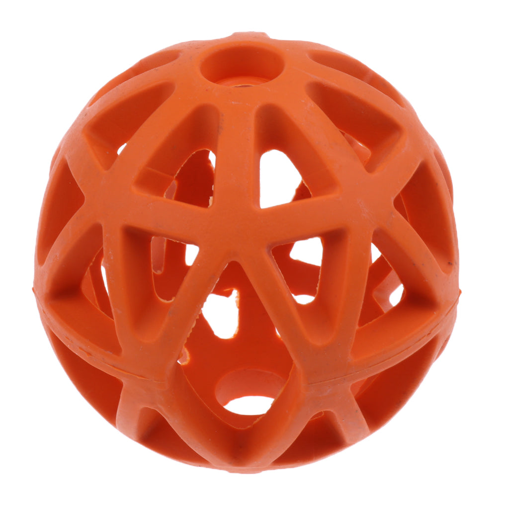 Pet Dog Cat Chewing Toy Interactive Training Ball Exercise Toy Orange - L