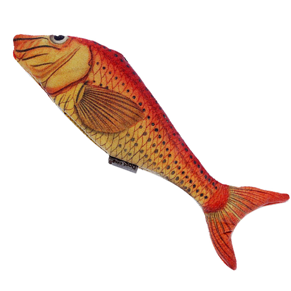 Lifelike Fish Pet Cat Mint Play Velvet Catnip Interactive Toy Orange