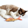 Lifelike Fish Pet Cat Mint Play Velvet Catnip Interactive Toy Orange