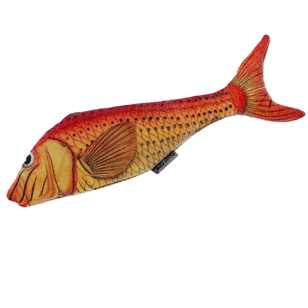 Lifelike Fish Pet Cat Mint Play Velvet Catnip Interactive Toy Orange