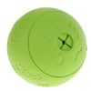 Pet Chew Toy Food Dispenser Rubber Ball Bite-Resistant Clean Teeth Green