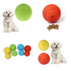 Pet Chew Toy Food Dispenser Rubber Ball Bite-Resistant Clean Teeth Green