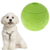 Pet Chew Toy Food Dispenser Rubber Ball Bite-Resistant Clean Teeth Green