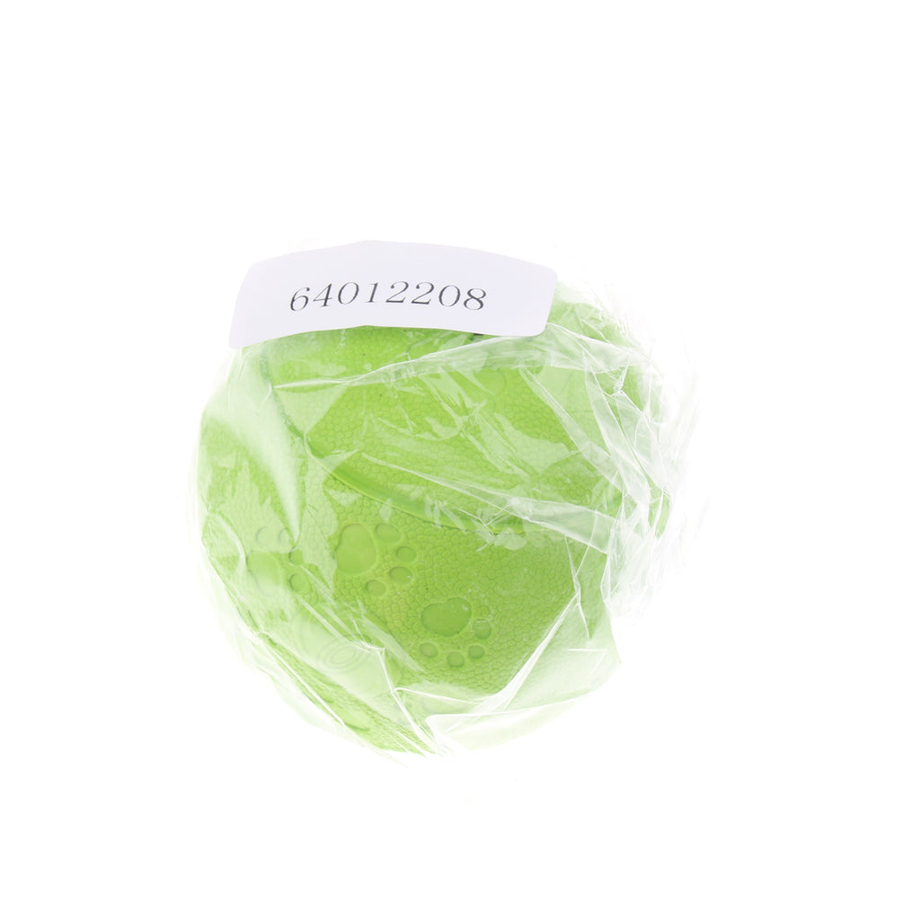 Pet Chew Toy Food Dispenser Rubber Ball Bite-Resistant Clean Teeth Green