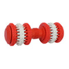 Dumbbell Pet Chew Toy Puppy Dog Teeth Gum Cleaning Training Play Toy Red_L