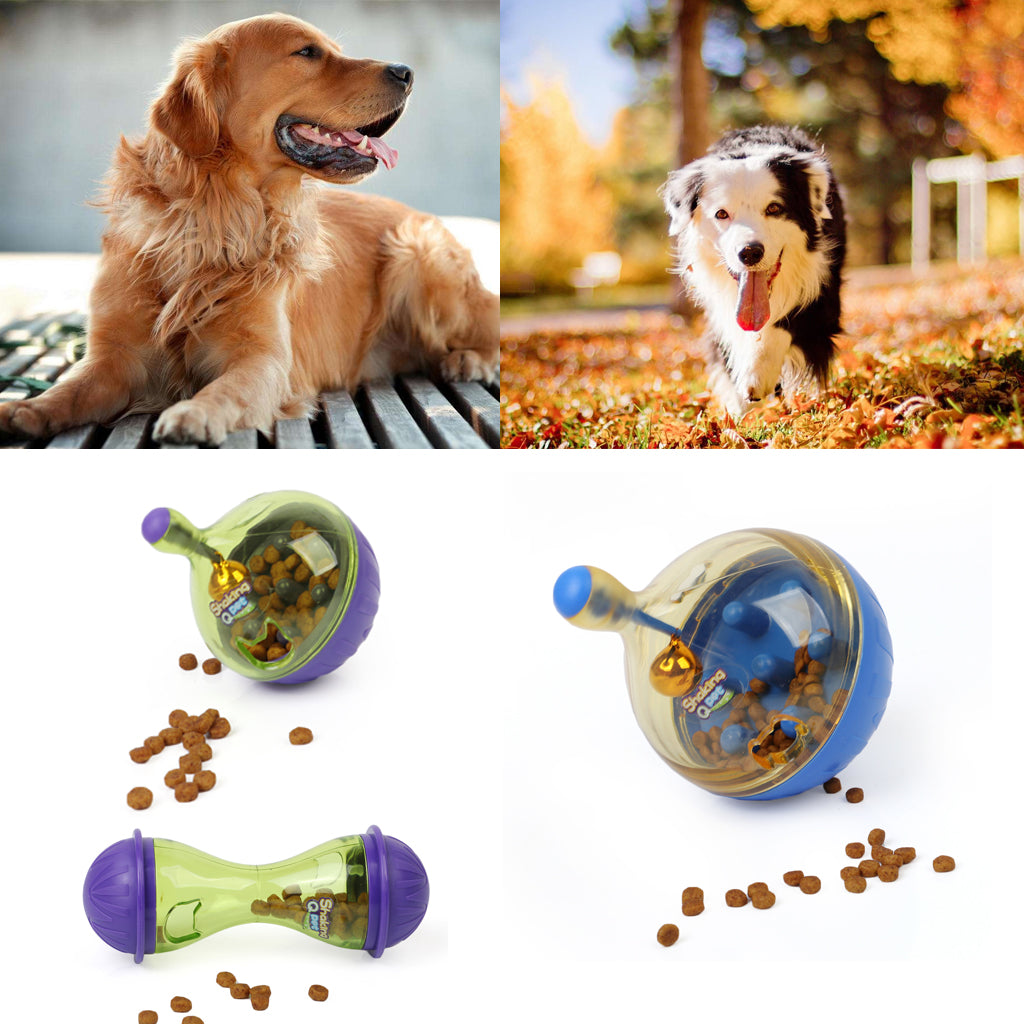 Pet Dog Cat Leakage Food Dispenser Chew Interactive Play Toys  Tumbler L