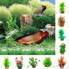 Artificial Aquarium Tank Plastic Platns Water Plant Tank Decoration Ornament 13#