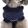 2 Colors Pet Breahable Knitted Sweater Winter Keep Warm Apparel Outfit XS Blue