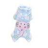 Super Soft Pet Dog Elephant Design Costume Pet Jumpsuit Hoodie Coat M Blue