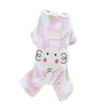 Super Soft Pet Dog Elephant Design Costume Pet Jumpsuit Hoodie Coat M Pink