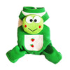 100% Cotton Soft Pet Dog Frog Design Jumpsuit Fancy Dress with Coin Pocket L