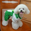 100% Cotton Soft Pet Dog Frog Design Jumpsuit Fancy Dress with Coin Pocket L