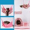 Cat Kitten Comfortable Hanging Pet Hammock Bed for Cats Small Animals  Pink