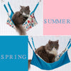 Cat Kitten Comfortable Hanging Pet Hammock Bed for Cats Small Animals  Blue